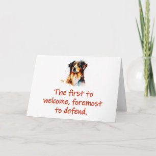 Tarjeta El Primero En Acoger