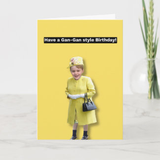 Tarjeta ¡El Príncipe George tiene un cumpleaños Gan-Gan!