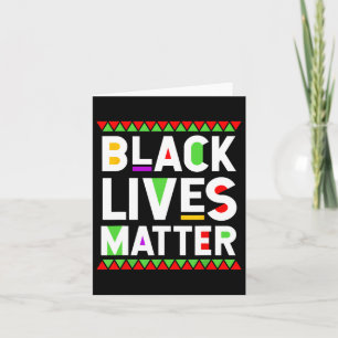 Tarjeta El problema de las vidas negras es la celebración