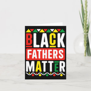 Tarjeta El problema de los padres negros para los hombres