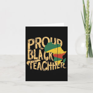 Tarjeta El problema del maestro negro educadores del orgul
