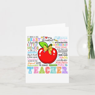 Tarjeta El profesor dobla el lápiz de Apple a la escuela g