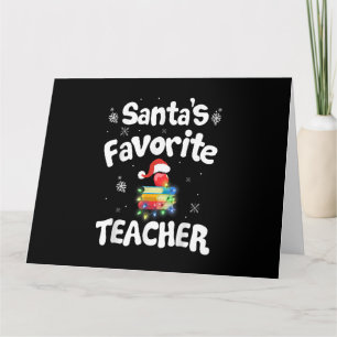 Tarjeta El profesor favorito de Santa Familia Grupo de coi