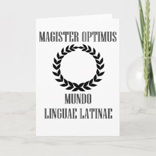 Tarjeta El profesor latino más grande del mundo (varón)