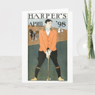 Tarjeta El protector de golf Harper'98
