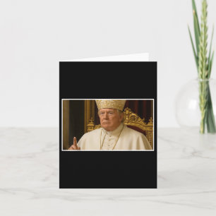 Tarjeta El próximo Papa, el presidente gracioso de Trump