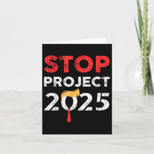 Tarjeta El proyecto Stop 2025 Trump contra Trump