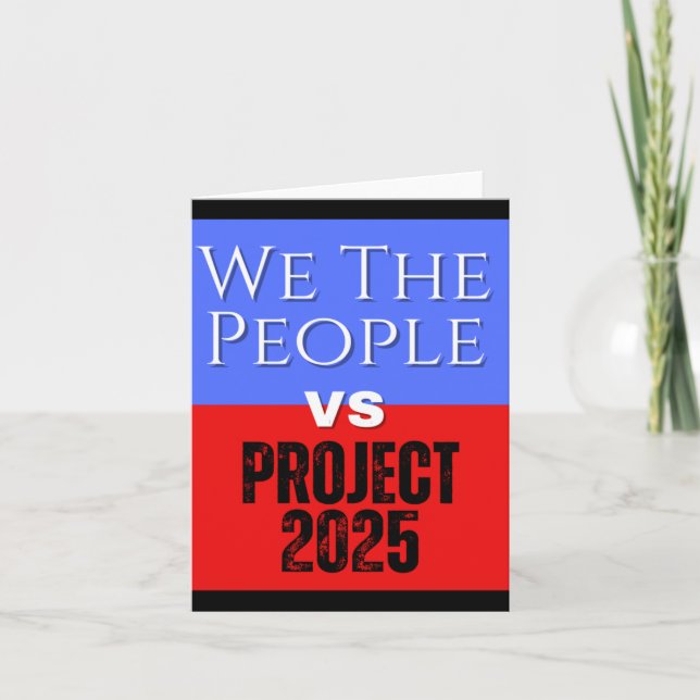 Tarjeta El Proyecto We The People Vs 2025 Save Democracy P (Anverso)