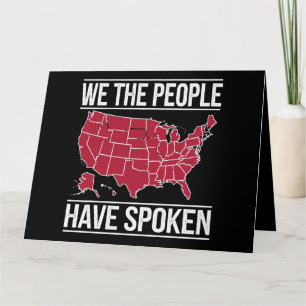 Tarjeta El pueblo ha hablado del mapa de las elecciones de