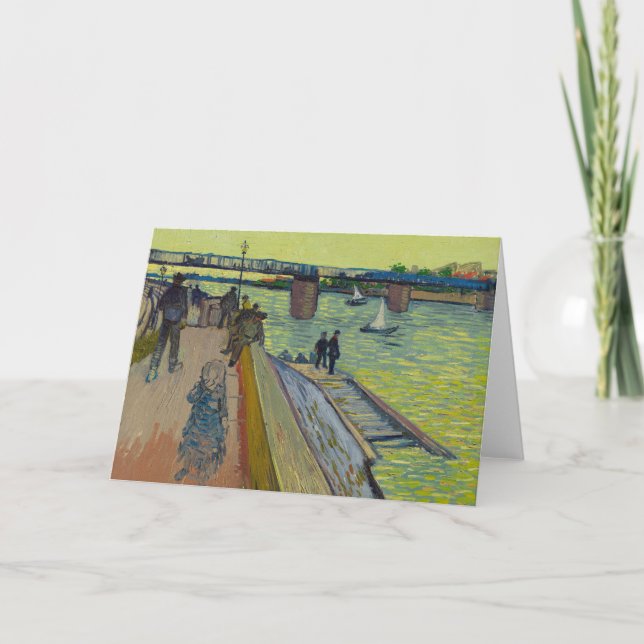 Tarjeta El puente de Trinquetaille | Vincent van Gogh (Anverso)