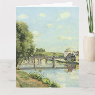 Tarjeta El puente del ferrocarril Camille Pissarro  