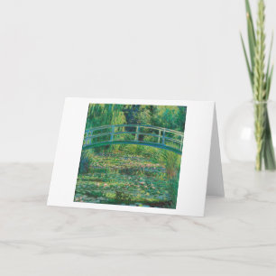 Tarjeta El puente japonés (estanque de Lily-Agua), Monet