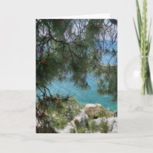 El puerto de Skiathos Port. En blanco.