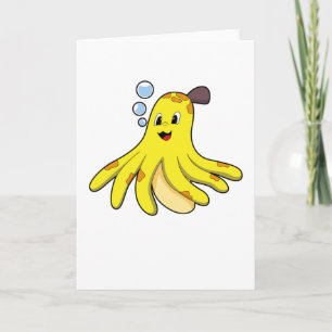 Tarjeta El pulpo como banana