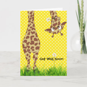 Tarjeta El punto de Polka se recuperará pronto Giraffe