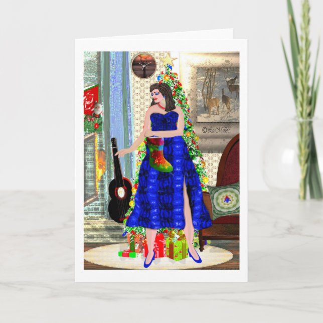 Tarjeta El querido diseño creativo de Xmas LeeMarie (Anverso)