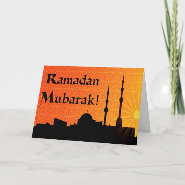 Tarjeta El Ramadán Mubarak (Anverso)
