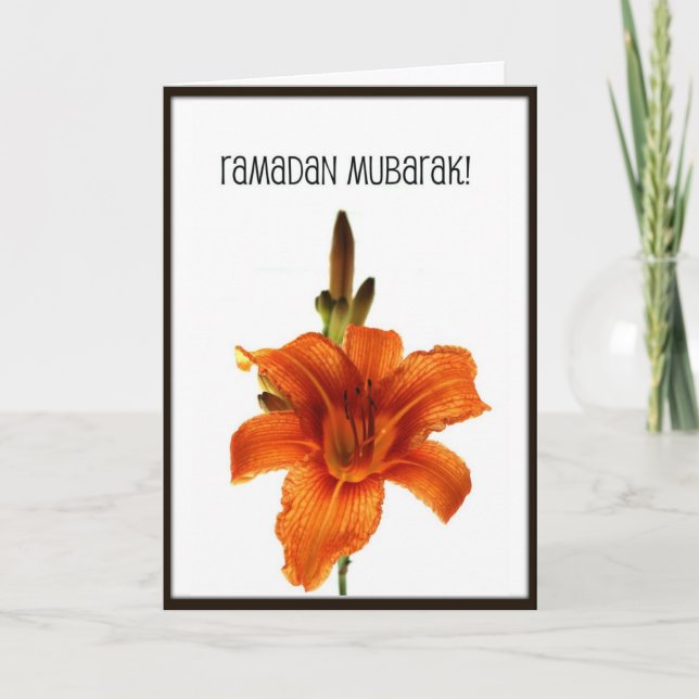 Tarjeta El Ramadán Mubarak (Anverso)