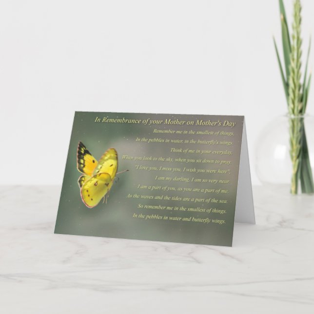 Tarjeta El recuerdo del día de la madre espiritual con la  (Anverso)