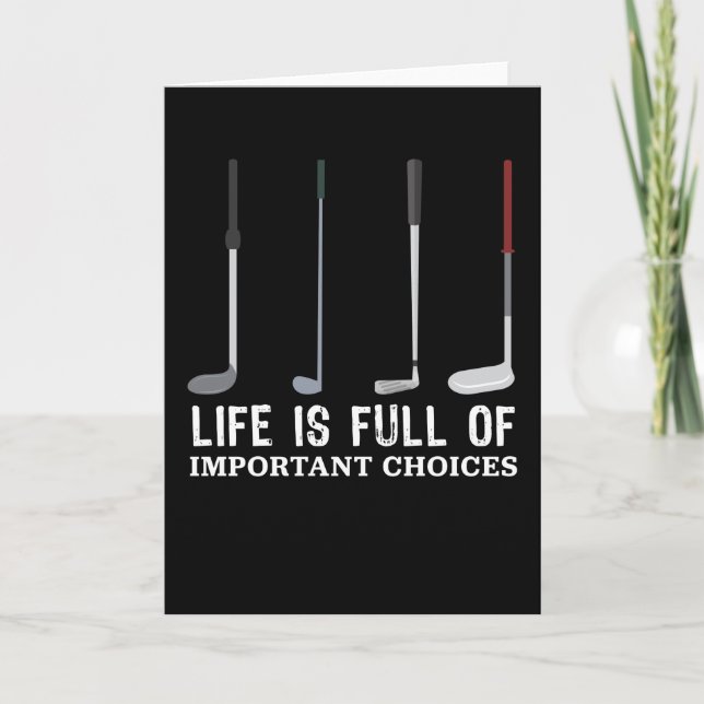 Tarjeta El regalo de golf de las principales opciones de l (Anverso)