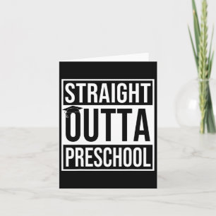Tarjeta El regalo de graduación preescolar del último día