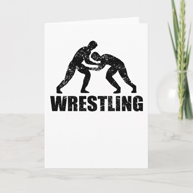 Tarjeta El regalo de las artes marciales de luchador (Anverso)