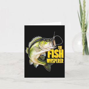 Tarjeta El regalo de pescador de la Novedad Pescador Whisp