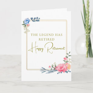 Tarjeta El regalo de que la leyenda se ha retirado