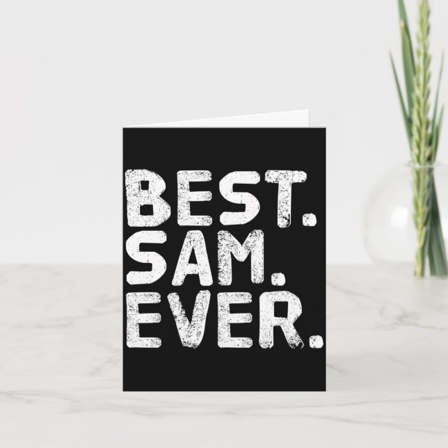 Tarjeta El regalo de Sam siempre es divertido para el día  (Anverso)