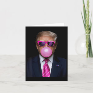 Tarjeta El regalo de Trump sobre la burbuja rosa 2024 Dive