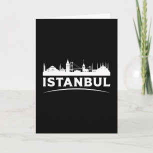 Tarjeta El regalo divertido de la ciudad turca de Estambul