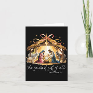 Tarjeta El Regalo Más Grande De Todas La Navidad Jesús Cri