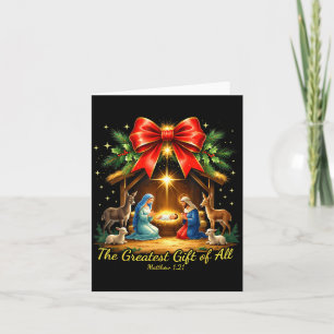 Tarjeta El Regalo Más Grande De Todos Natividad Cristiano