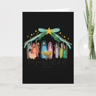 Tarjeta El regalo más grande para todo el nacimiento de Je