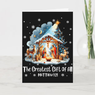 Tarjeta El regalo más grande para todo el nacimiento de Je
