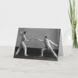 Tarjeta El Relieve metalizado de los hombres del vintage