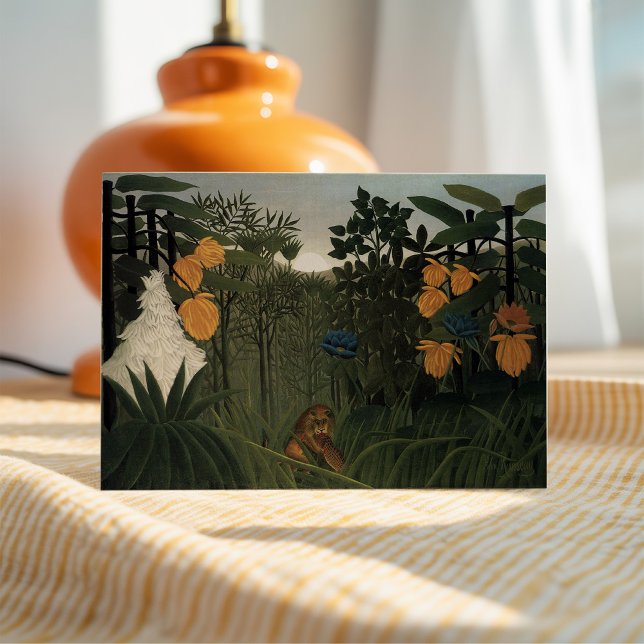 Tarjeta El repasado del león | Henri Rousseau (Subido por el creador)