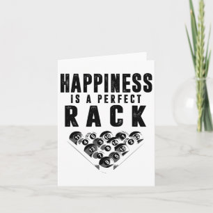 Tarjeta El Reproductor De Billiards Pool Happiness Es Un R