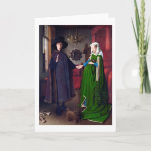 Tarjeta El retrato de Arnolfini, Jan van Eyck
