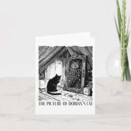 Tarjeta El retrato del gato de Dorian