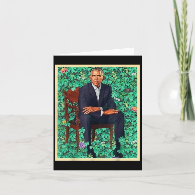 Tarjeta El retrato del presidente Barack Obama 2028 (Anverso)