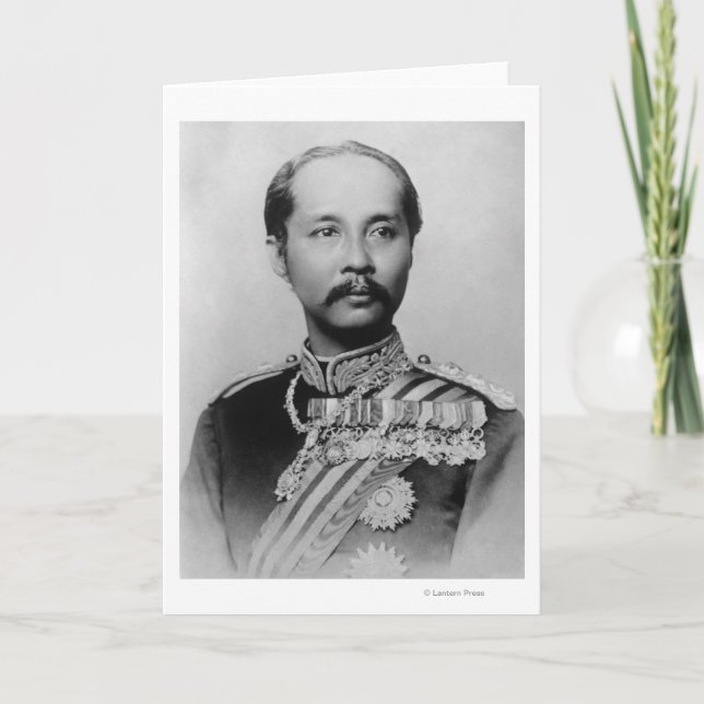 Tarjeta El rey Chulalongkorn Rama V de Tailandia (Anverso)