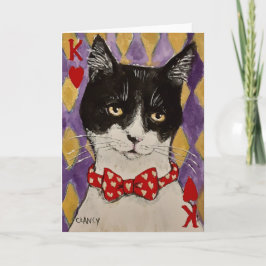 Tarjeta El Rey de Corazones dobló la carta