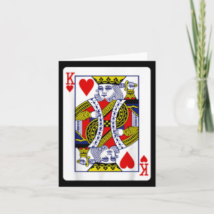 Tarjeta El Rey original del corazón (Rey suicida)