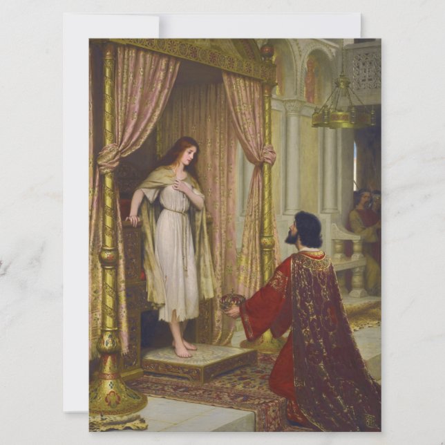 Tarjeta El rey y el Chica mendigo (Anverso)