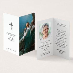 Tarjeta El rezo católico carda el Jesucristo del   que