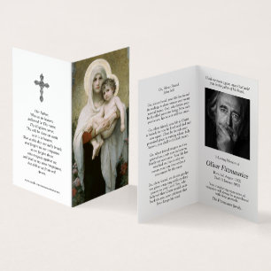 Tarjeta El rezo católico carda el   Madonna de rosas