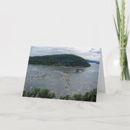 Tarjeta El río Susquehanna de la roca de Chickies