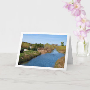 Tarjeta El río Turia en Riba-roja de Túria, España