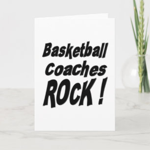 Tarjeta ¡El rock de los entrenadores de básquetbol! Tarjet